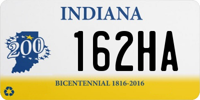 IN license plate 162HA
