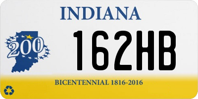 IN license plate 162HB