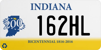 IN license plate 162HL
