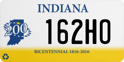 IN license plate 162HO