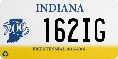 IN license plate 162IG