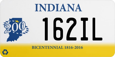 IN license plate 162IL