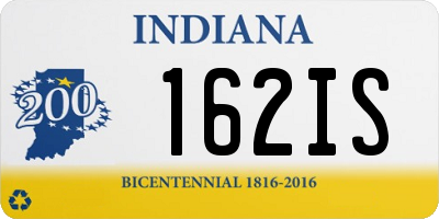 IN license plate 162IS