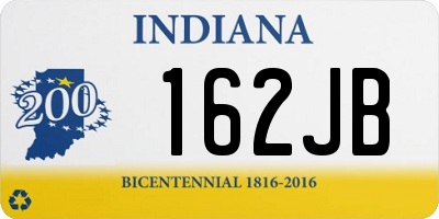 IN license plate 162JB