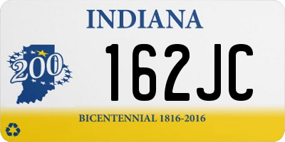 IN license plate 162JC