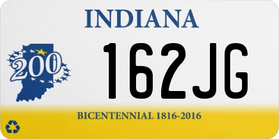 IN license plate 162JG