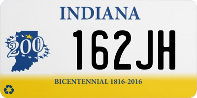 IN license plate 162JH