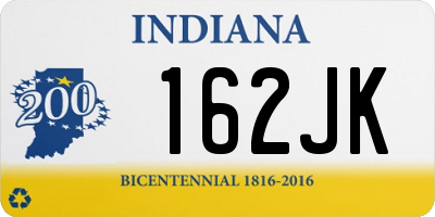 IN license plate 162JK