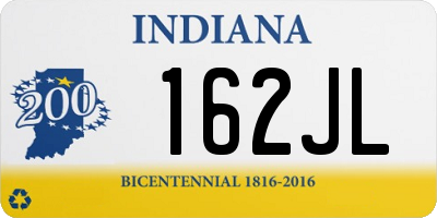 IN license plate 162JL