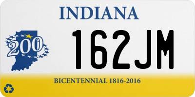 IN license plate 162JM