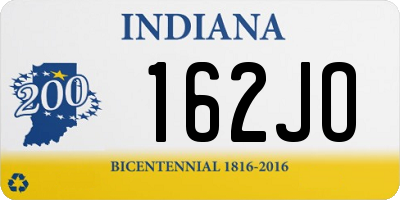 IN license plate 162JO