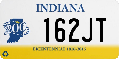 IN license plate 162JT