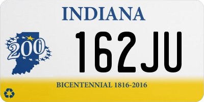 IN license plate 162JU