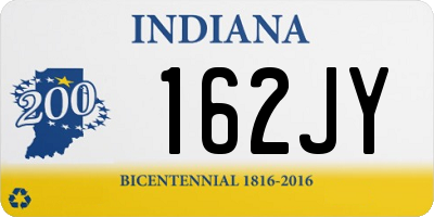 IN license plate 162JY