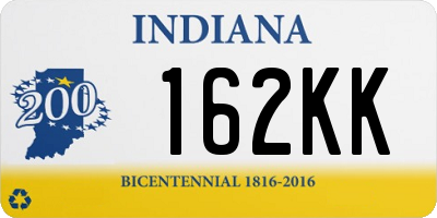 IN license plate 162KK