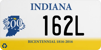IN license plate 162L