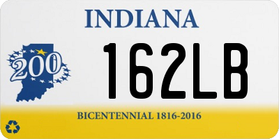 IN license plate 162LB