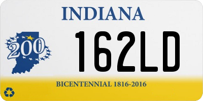 IN license plate 162LD