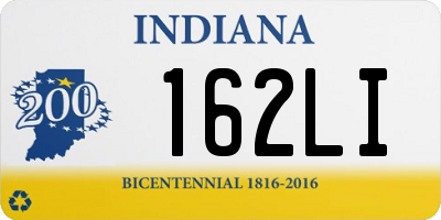 IN license plate 162LI