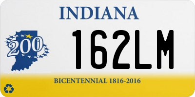 IN license plate 162LM