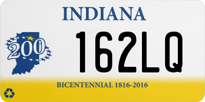 IN license plate 162LQ