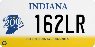IN license plate 162LR