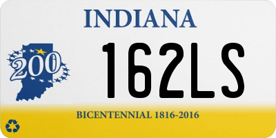 IN license plate 162LS