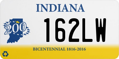 IN license plate 162LW