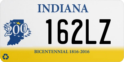 IN license plate 162LZ