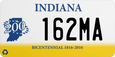 IN license plate 162MA