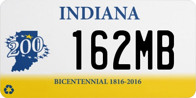 IN license plate 162MB