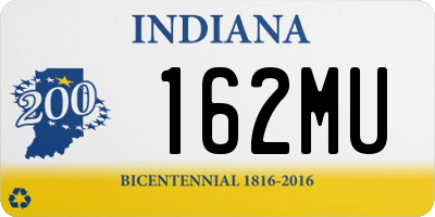 IN license plate 162MU