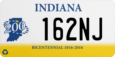 IN license plate 162NJ