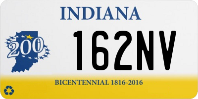 IN license plate 162NV