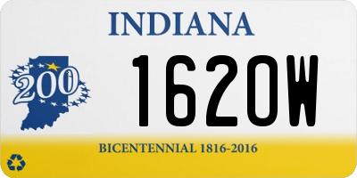 IN license plate 162OW