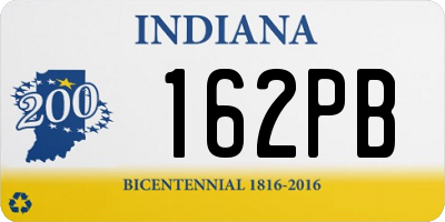 IN license plate 162PB