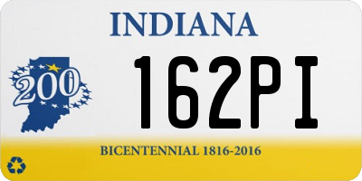 IN license plate 162PI