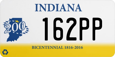 IN license plate 162PP