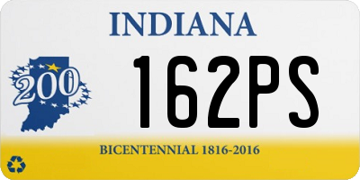 IN license plate 162PS