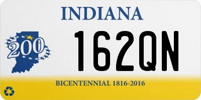 IN license plate 162QN