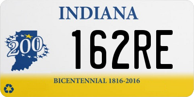 IN license plate 162RE