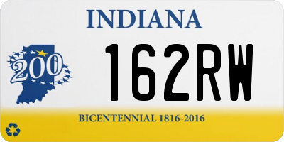 IN license plate 162RW