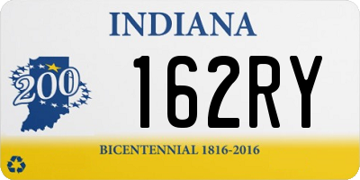 IN license plate 162RY