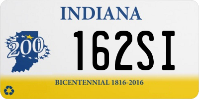 IN license plate 162SI