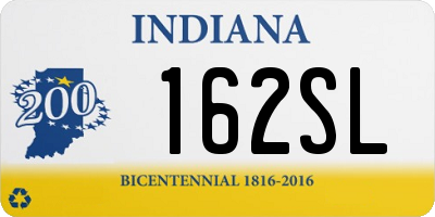 IN license plate 162SL