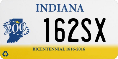 IN license plate 162SX