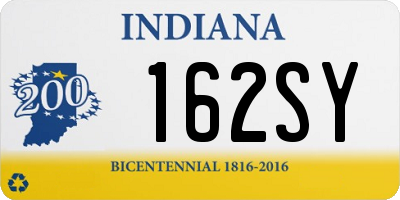 IN license plate 162SY