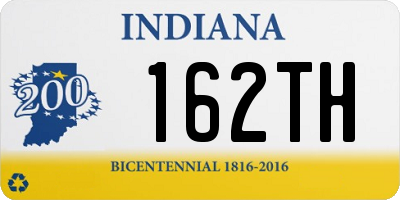 IN license plate 162TH