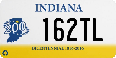 IN license plate 162TL