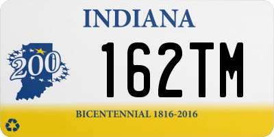 IN license plate 162TM